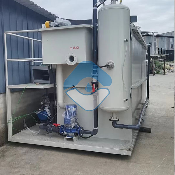 青白江洗涤厂区一体化气浮机安装